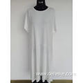 Women's knit solid long dress